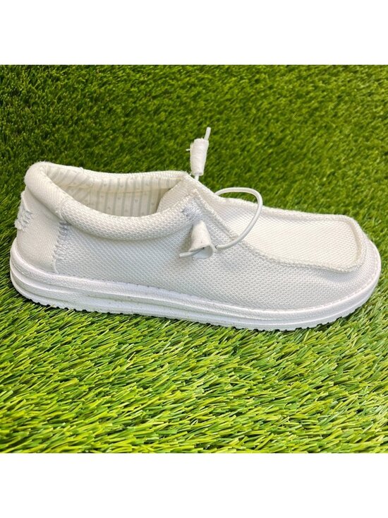 Hey Dude Wally Stretch Sox Mens Size 8 White Athletic Walking Slip On Shoes main image 8